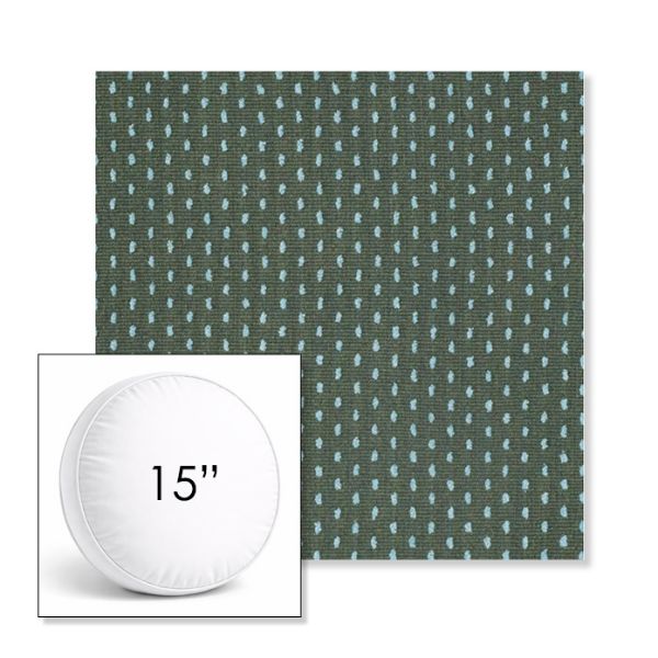Picture of Royale Moss | 15" Round Boxed Sunbrella® Outdoor Pillow (3" Thick)