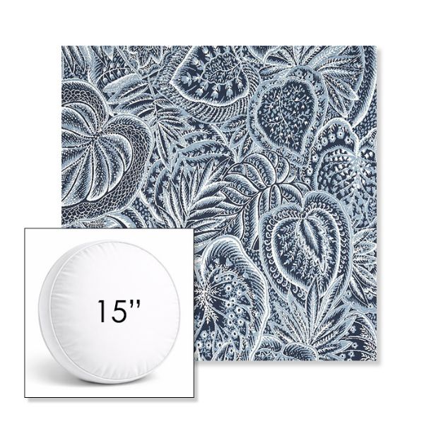 Picture of Sensibility Harbor | 15" Round Boxed Sunbrella® Outdoor Pillow (3" Thick)