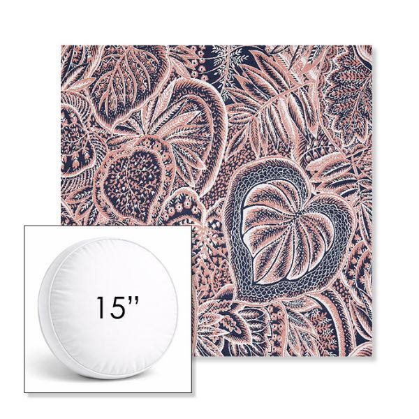 Picture of Sensibility Splendor | 15" Round Boxed Sunbrella® Outdoor Pillow (3" Thick)