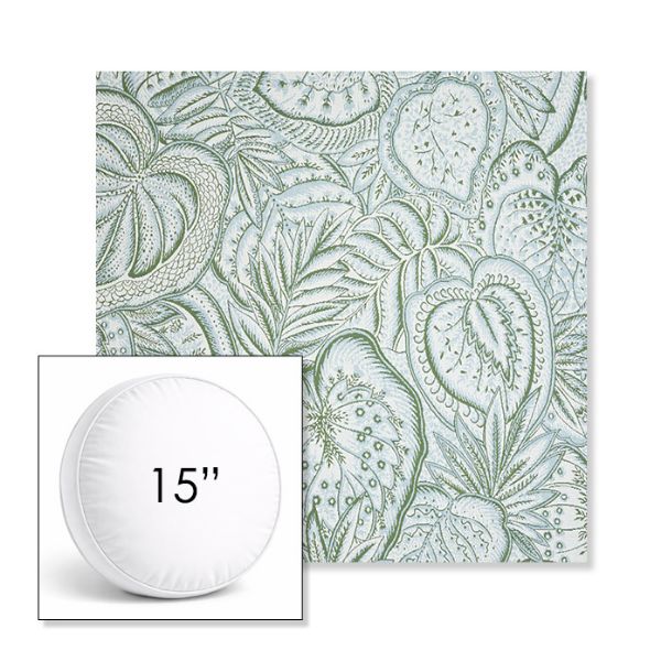 Picture of Sensibilty Spring | 15" Round Boxed Sunbrella® Outdoor Pillow (3" Thick)