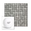 Picture of Toggle Greystone | 15" Round Boxed Sunbrella® Outdoor Pillow (3" Thick)