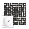 Picture of Toggle Inkblot | 15" Round Boxed Sunbrella® Outdoor Pillow (3" Thick)
