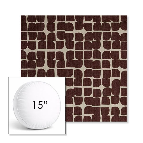 Picture of Toggle Plumberry | 15" Round Boxed Sunbrella® Outdoor Pillow (3" Thick)