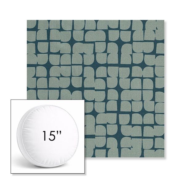 Picture of Toggle Splash | 15" Round Boxed Sunbrella® Outdoor Pillow (3" Thick)
