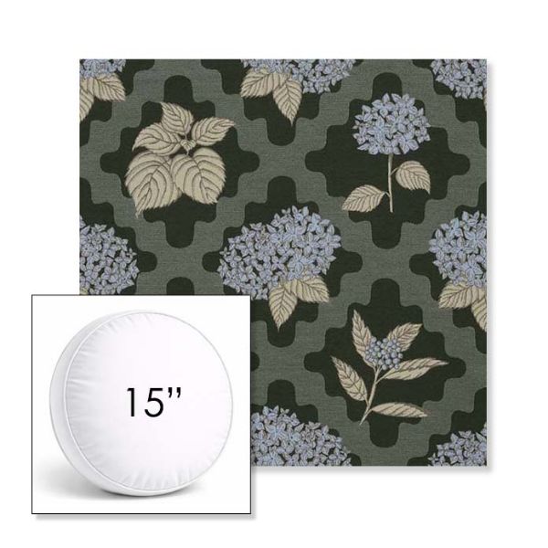Picture of Trellis Topiary | 15" Round Boxed Sunbrella® Outdoor Pillow (3" Thick)