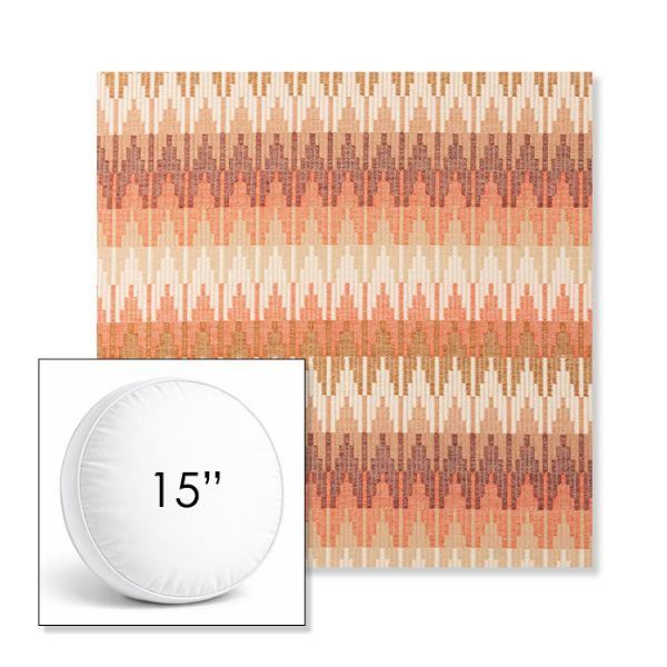 Picture of Valley Desert | 15" Round Boxed Sunbrella® Outdoor Pillow (3" Thick)