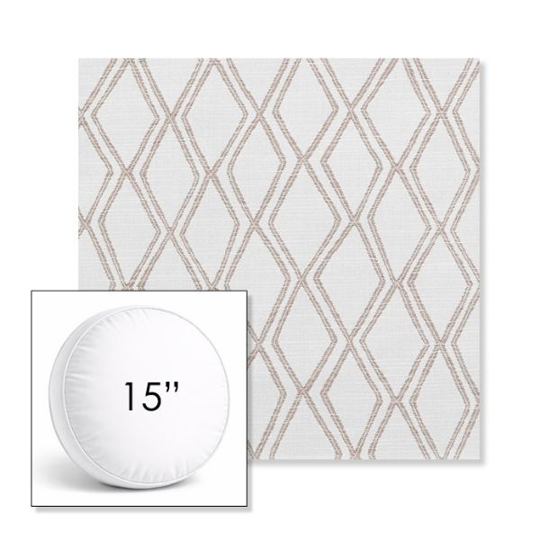 Picture of Voyage Dune | 15" Round Boxed Sunbrella® Outdoor Pillow (3" Thick)