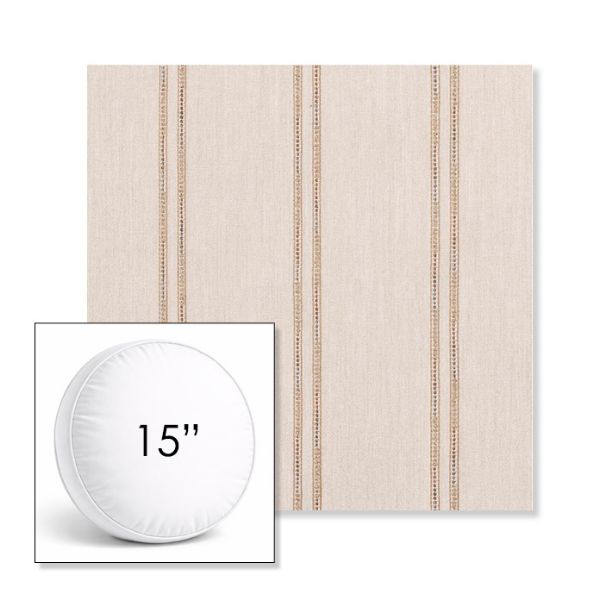 Picture of Wayward Wren | 15" Round Boxed Sunbrella® Outdoor Pillow (3" Thick)