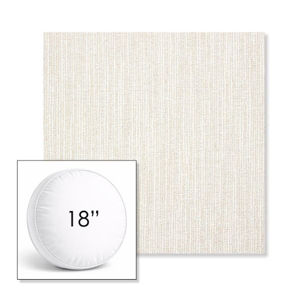 Picture of Adena Canvas | 18" Round Boxed Sunbrella® Outdoor Pillow (3" Thick)