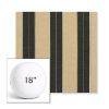 Picture of Berenson Tuxedo | 18" Round Boxed Sunbrella® Outdoor Pillow (3" Thick)