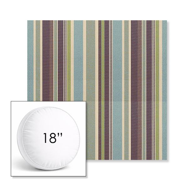 Picture of Brannon Whisper | 18" Round Boxed Sunbrella® Outdoor Pillow (3" Thick)