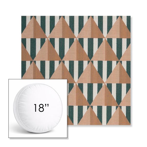 Picture of Buoy Santa Monica | 18" Round Boxed Sunbrella® Outdoor Pillow (3" Thick)