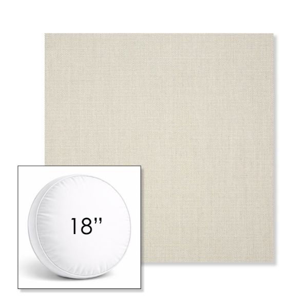 Picture of Canvas Cloud | 18" Round Boxed Sunbrella® Outdoor Pillow (3" Thick)