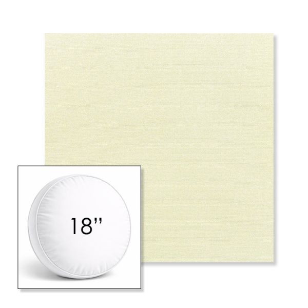 Picture of Canvas Natural | 18" Round Boxed Sunbrella® Outdoor Pillow (3" Thick)