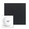 Picture of Canvas Raven Black | 18" Round Boxed Sunbrella® Outdoor Pillow (3" Thick)