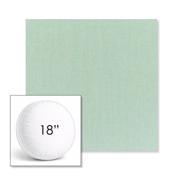 Picture of Canvas Spa | 18" Round Boxed Sunbrella® Outdoor Pillow (3" Thick)