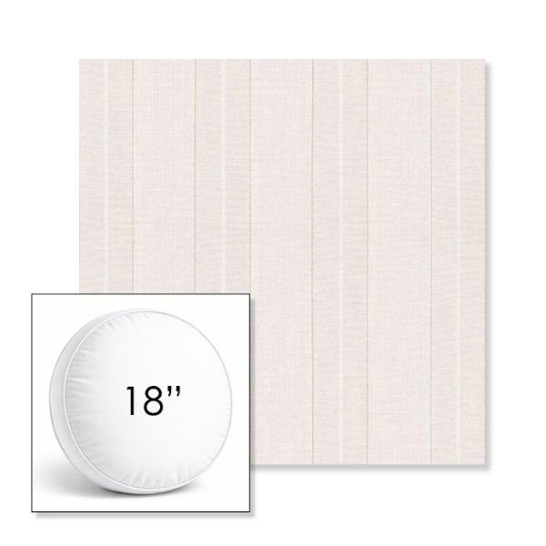 Picture of Carlo Sand | 18" Round Boxed Sunbrella® Outdoor Pillow (3" Thick)