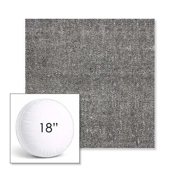 Picture of Chartres Granite | 18" Round Boxed Sunbrella® Outdoor Pillow (3" Thick)