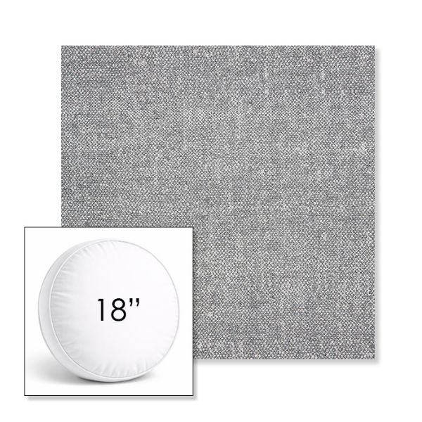 Picture of Chartres Gull | 18" Round Boxed Sunbrella® Outdoor Pillow (3" Thick)