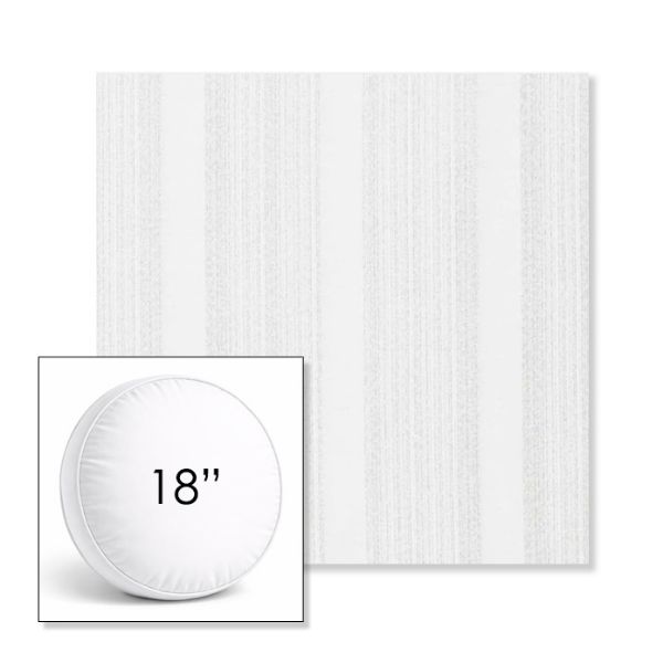 Picture of Compose Linen | 18" Round Boxed Sunbrella® Outdoor Pillow (3" Thick)