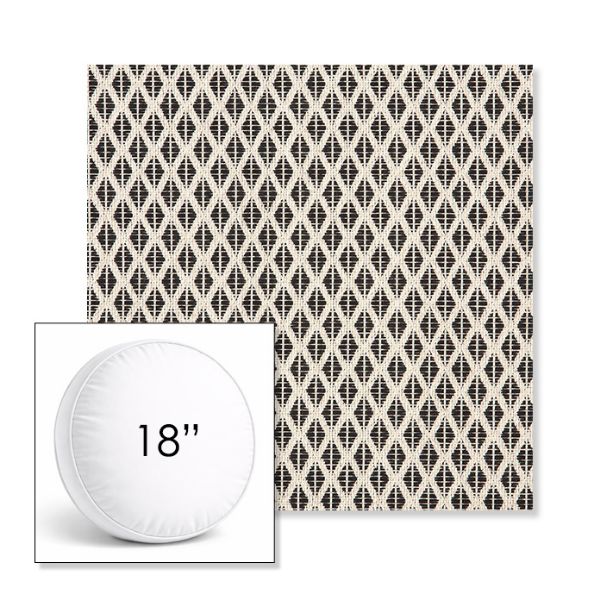 Picture of Detail Classic | 18" Round Boxed Sunbrella® Outdoor Pillow (3" Thick)