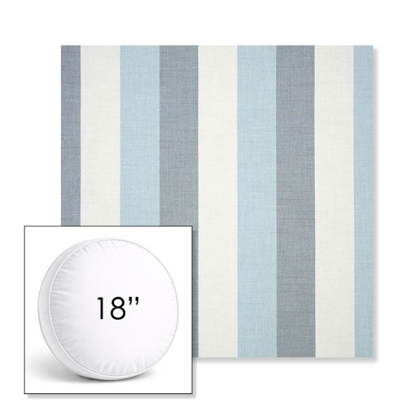 Picture of Direction Dew | 18" Round Boxed Sunbrella® Outdoor Pillow (3" Thick)