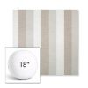 Picture of Direction Linen | 18" Round Boxed Sunbrella® Outdoor Pillow (3" Thick)
