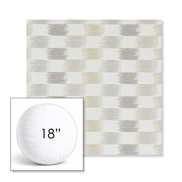 Picture of Dream Dune | 18" Round Boxed Sunbrella® Outdoor Pillow (3" Thick)