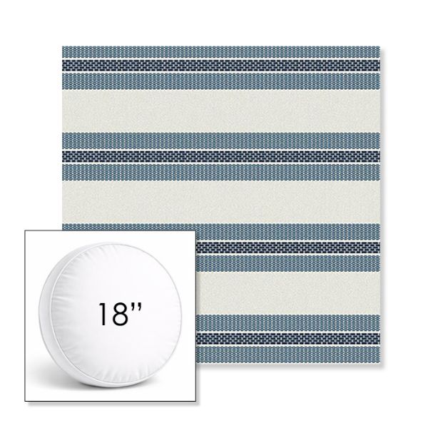 Picture of Excel Denim | 18" Round Boxed Sunbrella® Outdoor Pillow (3" Thick)