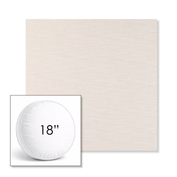 Picture of Exhale Cloud | 18" Round Boxed Sunbrella® Outdoor Pillow (3" Thick)