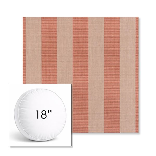 Picture of Expressive Blush | 18" Round Boxed Sunbrella® Outdoor Pillow (3" Thick)