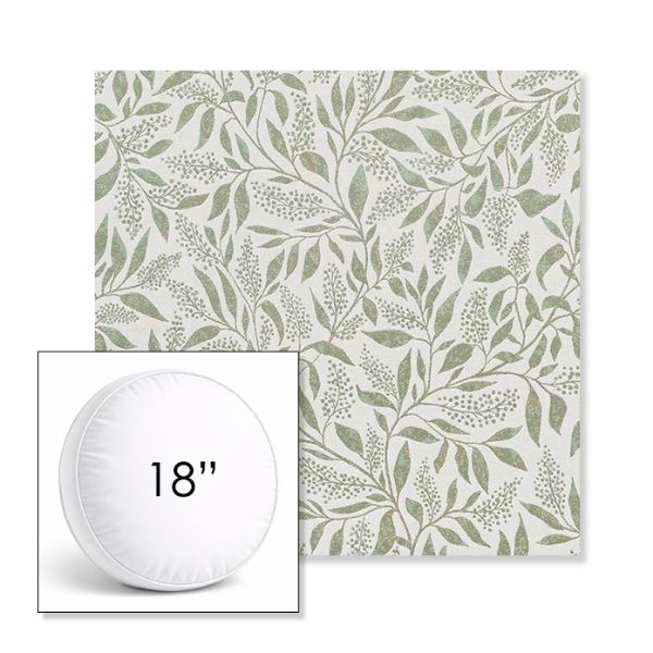 Picture of Exquisite Aloe | 18" Round Boxed Sunbrella® Outdoor Pillow (3" Thick)