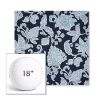 Picture of Floral Song Navy | 18" Round Boxed Sunbrella® Outdoor Pillow (3" Thick)