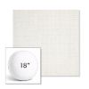 Picture of Idol Snow | 18" Round Boxed Sunbrella® Outdoor Pillow (3" Thick)