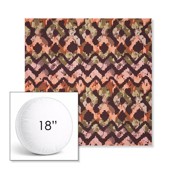 Picture of Inga Gypsy | 18" Round Boxed Sunbrella® Outdoor Pillow (3" Thick)