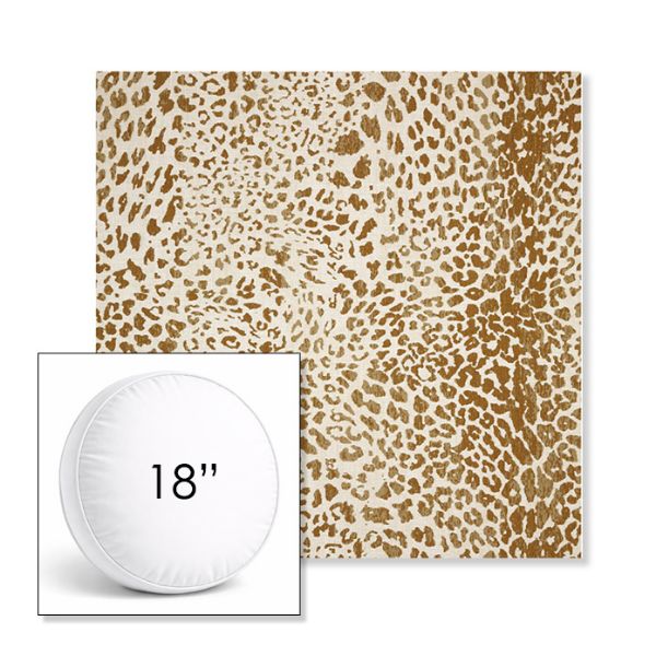Picture of Instinct Toffee | 18" Round Boxed Sunbrella® Outdoor Pillow (3" Thick)