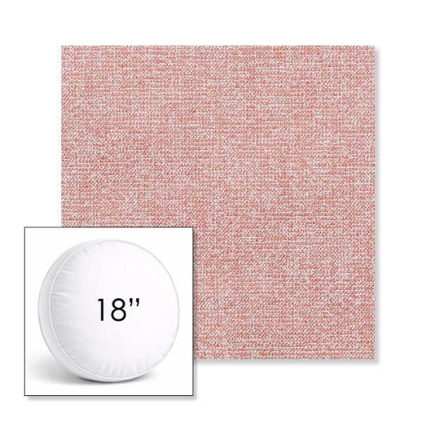 Picture of Kismet Coral | 18" Round Boxed Sunbrella® Outdoor Pillow (3" Thick)