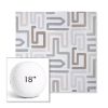 Picture of Labyrinth Cloud | 18" Round Boxed Sunbrella® Outdoor Pillow (3" Thick)