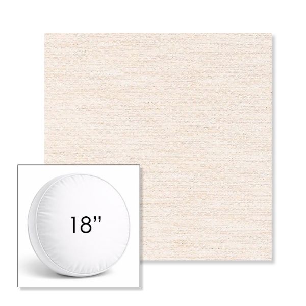 Picture of Litchfield Eggshell | 18" Round Boxed Sunbrella® Outdoor Pillow (3" Thick)