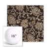 Picture of Martha Floral Garden Path | 18" Round Boxed Sunbrella® Outdoor Pillow (3" Thick)