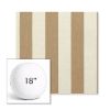 Picture of Maxim Heather Beige | 18" Round Boxed Sunbrella® Outdoor Pillow (3" Thick)