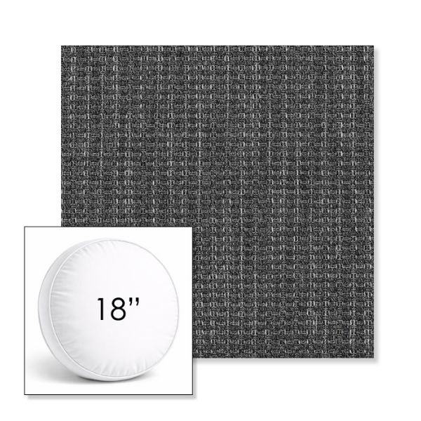 Picture of Metamorphic Slate | 18" Round Boxed Sunbrella® Outdoor Pillow (3" Thick)