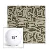Picture of Nema Sagebrush | 18" Round Boxed Sunbrella® Outdoor Pillow (3" Thick)