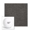 Picture of Nurture Charcoal | 18" Round Boxed Sunbrella® Outdoor Pillow (3" Thick)