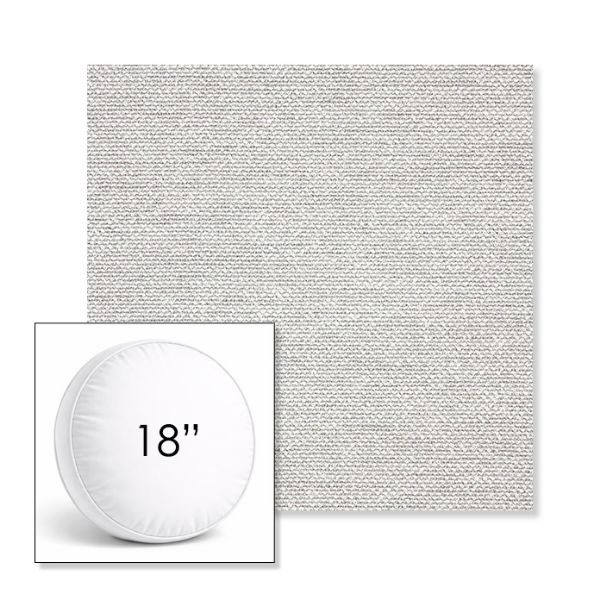 Picture of Nurture Pebble | 18" Round Boxed Sunbrella® Outdoor Pillow (3" Thick)