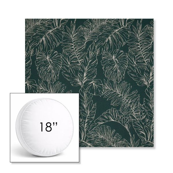 Picture of Palma Canopy | 18" Round Boxed Sunbrella® Outdoor Pillow (3" Thick)