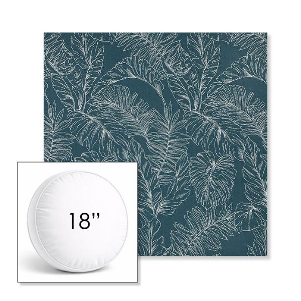 Picture of Palma Renew | 18" Round Boxed Sunbrella® Outdoor Pillow (3" Thick)