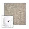 Picture of Piazza Burlap | 18" Round Boxed Sunbrella® Outdoor Pillow (3" Thick)