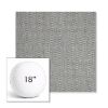 Picture of Pique Ash | 18" Round Boxed Sunbrella® Outdoor Pillow (3" Thick)