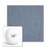 Picture of Pique Denim | 18" Round Boxed Sunbrella® Outdoor Pillow (3" Thick)